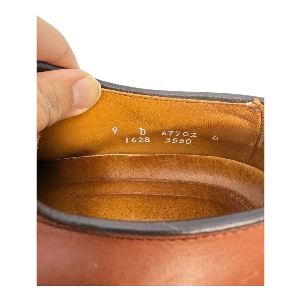 Allen Edmonds Ashton 1628 Brown Split Toe Derby Rubber Sole Men's 9D